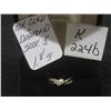 Image 1 : 10K Gold and Diamond Ring, Size 5, Total Weight 1.8 Grams