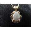 Image 3 : 10K Gold and Opal 19" Necklace, Total Weight 2 Grams