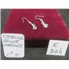 Image 1 : Sterling Silver Earrings, Total Weight 1.9 Grams