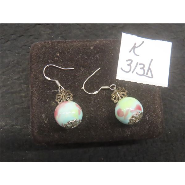 Sterling Silver Earrings, Total Weight 5.4 Grams