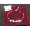Image 1 : Sterling Silver Adjustable Bracelet Up to 10", Total Weight 4.3 Grams