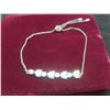 Image 7 : Sterling Silver Adjustable Bracelet Up to 10", Total Weight 4.3 Grams