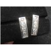 Image 3 : Sterling Silver and Cubic Zirconia Stud Earrings, Total Weight 3.3 Grams