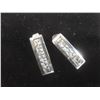 Image 5 : Sterling Silver and Cubic Zirconia Stud Earrings, Total Weight 3.3 Grams