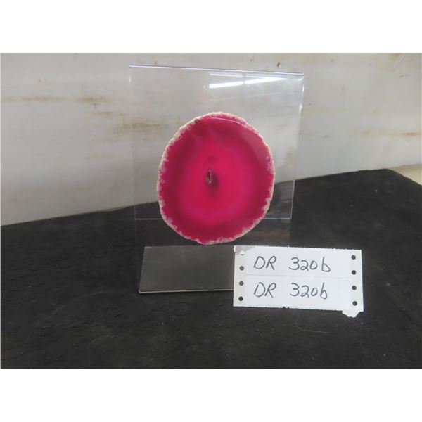 Natural Embryo Formation Agate Display With Stand, Display Measures ", Agate Measures "