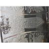 Image 10 : Glass and Wood Serving Tray and Vintage Poole Silver Plate Appetizer Tray With Frosted Design