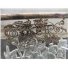 Image 11 : Glass and Wood Serving Tray and Vintage Poole Silver Plate Appetizer Tray With Frosted Design
