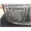 Image 8 : Glass and Wood Serving Tray and Vintage Poole Silver Plate Appetizer Tray With Frosted Design