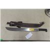 Image 1 : Machete With Sheath, Total Length 27 Inches