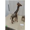 Image 2 : Three Wooden Girraffs, Largest 24 Inches Tall