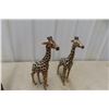 Image 5 : Three Wooden Girraffs, Largest 24 Inches Tall