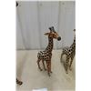 Image 6 : Three Wooden Girraffs, Largest 24 Inches Tall