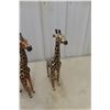 Image 7 : Three Wooden Girraffs, Largest 24 Inches Tall