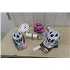 Image 1 : Four New Bicycle Helmets and Two New Water Bottles