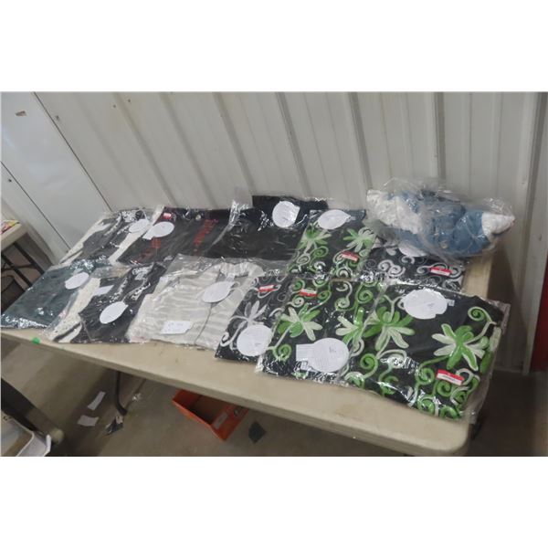 Twelve New Blouses and Shirts, Paisley and Sage, All Size Small