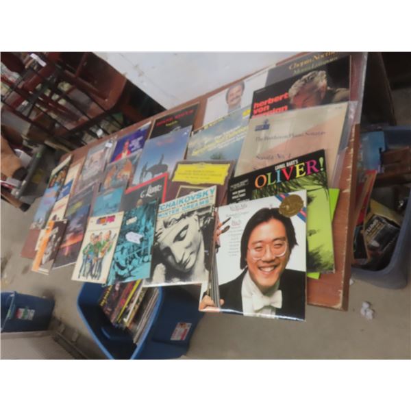 Tote Full of Albums Including Easy Listening and Classical