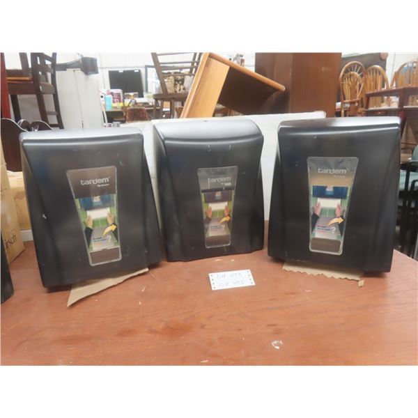 Three Paper Towel Dispensers