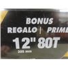 Image 3 : New DeWalt Three-Pack 12" Saw Blade Set 32 Teeth and 2 with 80