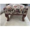 Image 4 : Vintage Magazine Rack, Upholstered Stool