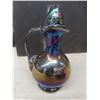 Image 13 : Art Deco Glass Lot Including Vases, Decanter With Four Matching Glasses, and Pedestal Fruit Bowl