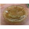 Image 2 : Depression Glass Rubbed Bowl With Ornate Silver Overlay, Tophat Toothpick Holders, Candle Stick Hol