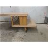 Image 7 : Mid-Century Modern Blonde Step-Up Coffee Table,, With Matching End Table