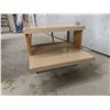 Image 8 : Mid-Century Modern Blonde Step-Up Coffee Table,, With Matching End Table