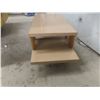 Image 9 : Mid-Century Modern Blonde Step-Up Coffee Table,, With Matching End Table