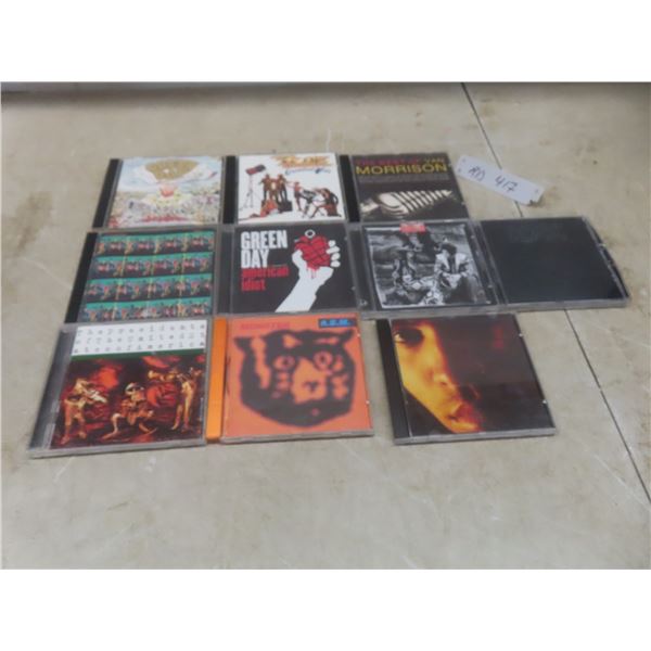 Ten CDs Including Green Day, ZZ Top, Van Morrison, AC/DC, and R.E.M.