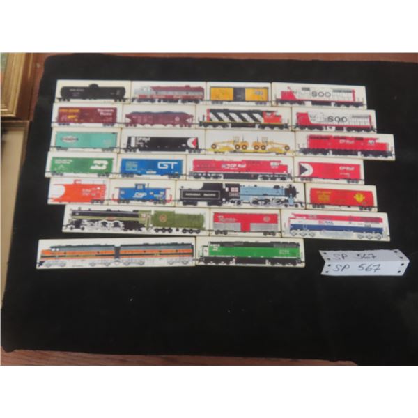 Twenty-Five Railroad Engines and Cars Fridge Magnets