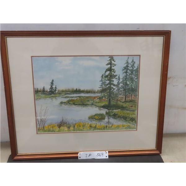 Janet Everall Watercolour Painting, Framed, 14" x 11"