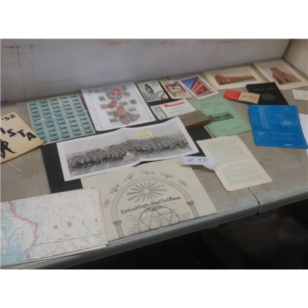 Vintage Canadian Stamps, Photos, Postcards, Maps, and More