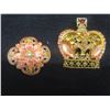 Image 2 : Seventeen Vintage Rhinestone Brooches