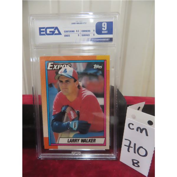 Graded Larry Walker Rookie Card