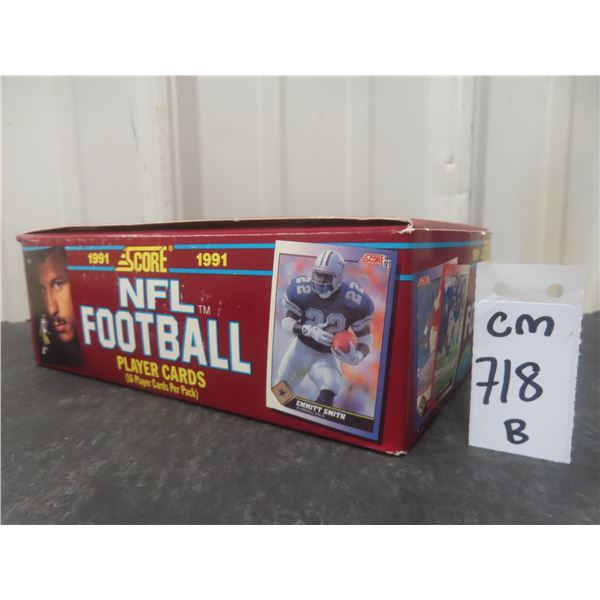 Unopened 1991 Score Football Box