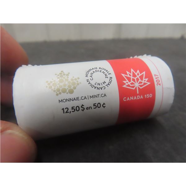 Canada 150Th Anniversary 50 Cent Uncirculated Roll