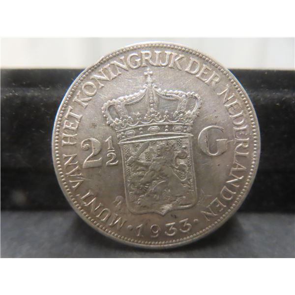 Netherlands 1933 Silver Coin