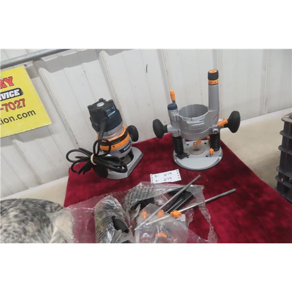 Rona Twin Pack Plunge + Fixed Base Router, 12 Amp, Tested Working