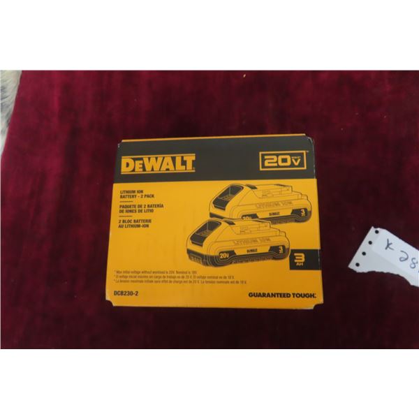 Two New DeWalt 20V Batteries