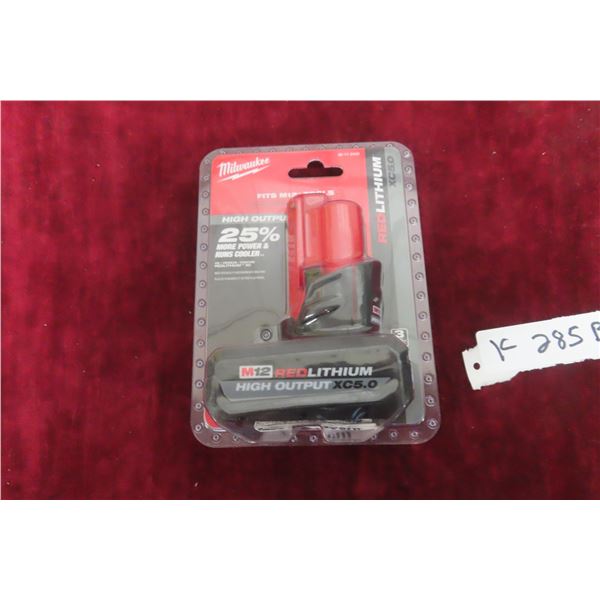 New Milwaukee M12 XC 5.0 Battery