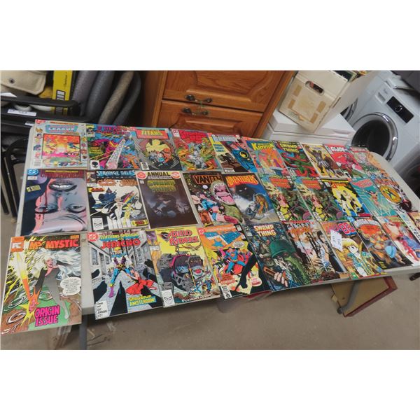 Thirty Assorted DC and Marvel Comic Books