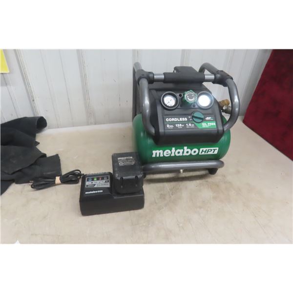 Metabo HPT Cordless Air Compressor With 18V Battery and Charger, Two Gallon