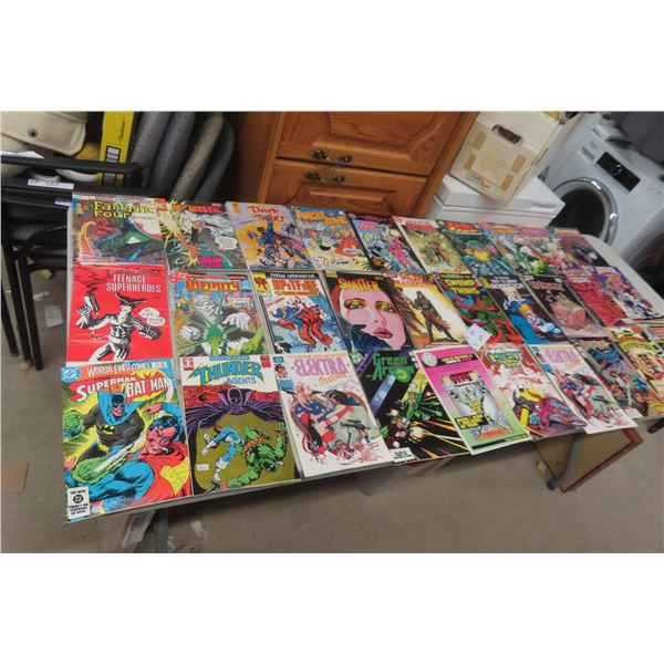 Thirty Assorted Marvel and DC Comic Books