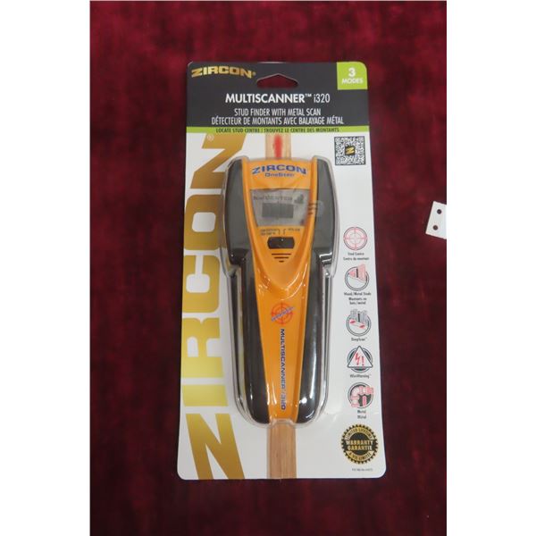 New Zircon MultiScanner i320 Stud Finder With Metal Scan