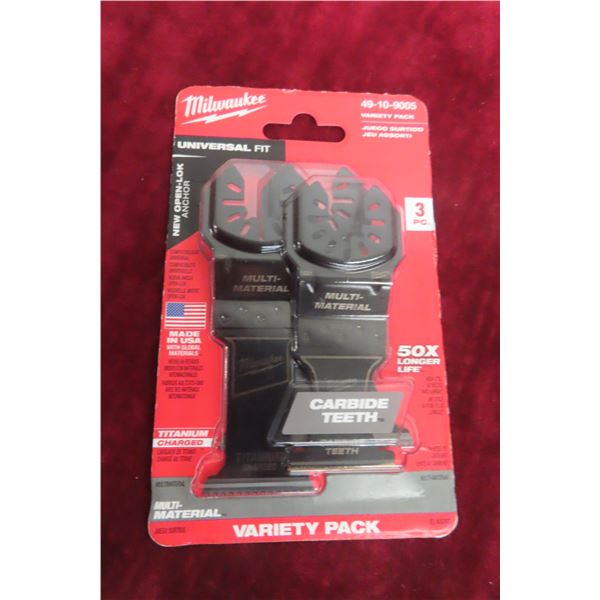 New Milwaukee Three-Piece Universal Carbide-Tipped Oscillating Blade Set
