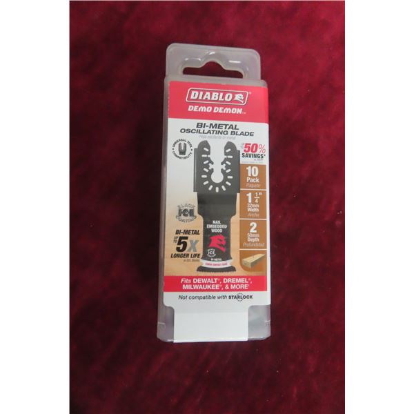 Ten New Diablo Bi-Metal Oscillating Tool Blades