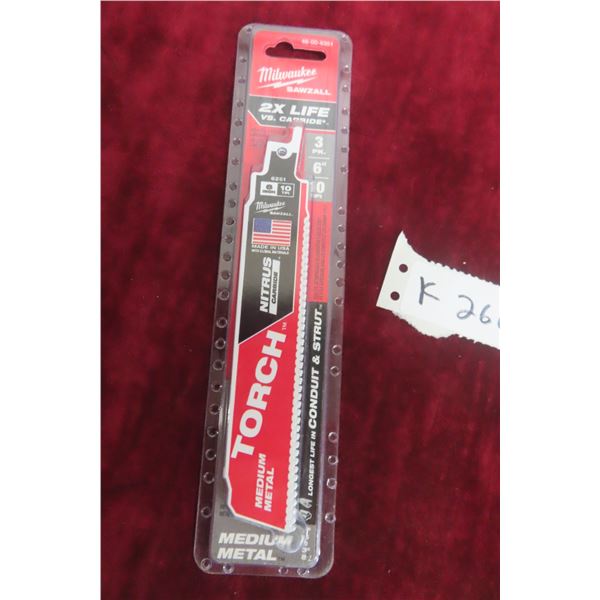 Three New Milwaukee 6" Sawzall Blades