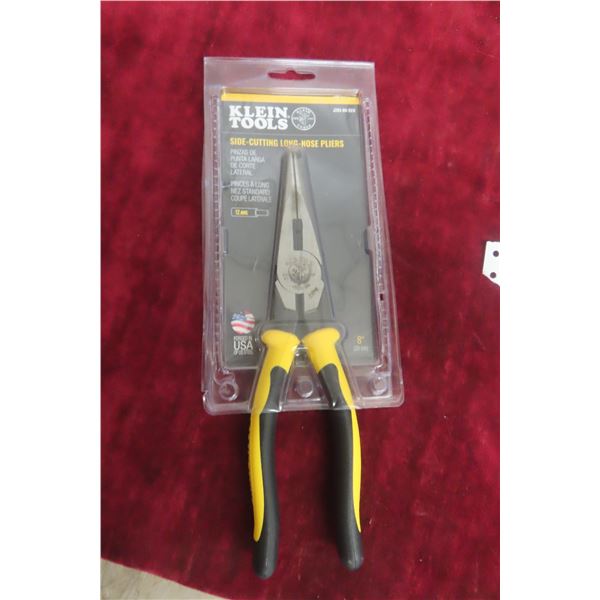 New Klein 8" Side-Cutting Long Nose Pliers