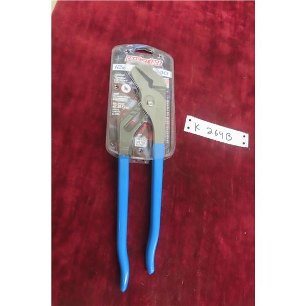 New Channellock 12" Model 440 Straight Jaw Tongue-and-Groove Pliers