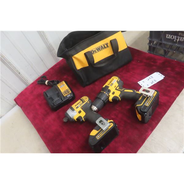 DeWalt 20V 1/4" Impact Driver DCF885 + 1/2" Impact DCD777 +